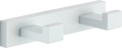 88052-F П/держатель 2 крючка (БЕЛЫЙ) GANZER (20/1шт)