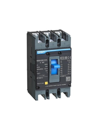 Выключатель автоматический 3п 63А 25кА NXM-63S (R) CHINT 205889