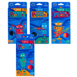 Карандаши цветные Yalong 12 цв., "Роботы" деревянные, трехгранные, заточенные, грифель 3.0 мм, картон. уп., европодвес