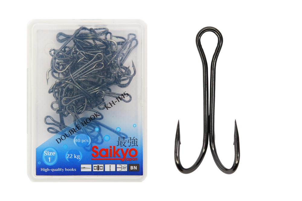 Крючки Saikyo двойн. KH-1145  № 1 BN (40шт)