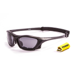очки для водных видов спорта Lake Garda Черные Матовые Темно-серые линзы. Вид сбоку