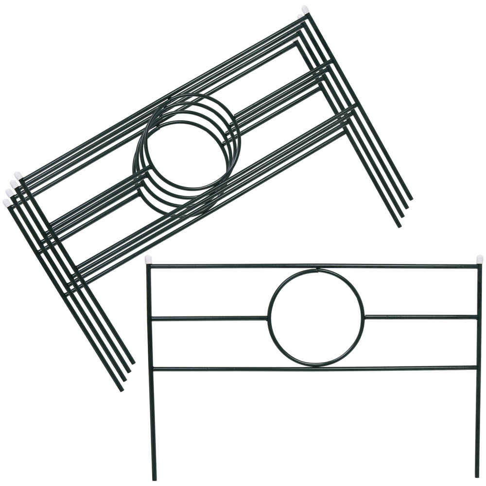 Заборчик садовый «Круг» 45*67*335см (5 деталей)