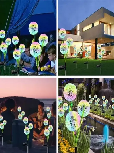 Ландшафтный беспроводной светильник на солнечной батарее, 2 шт /уличный наземный фонарь для дачи сада и огорода, фейерверк