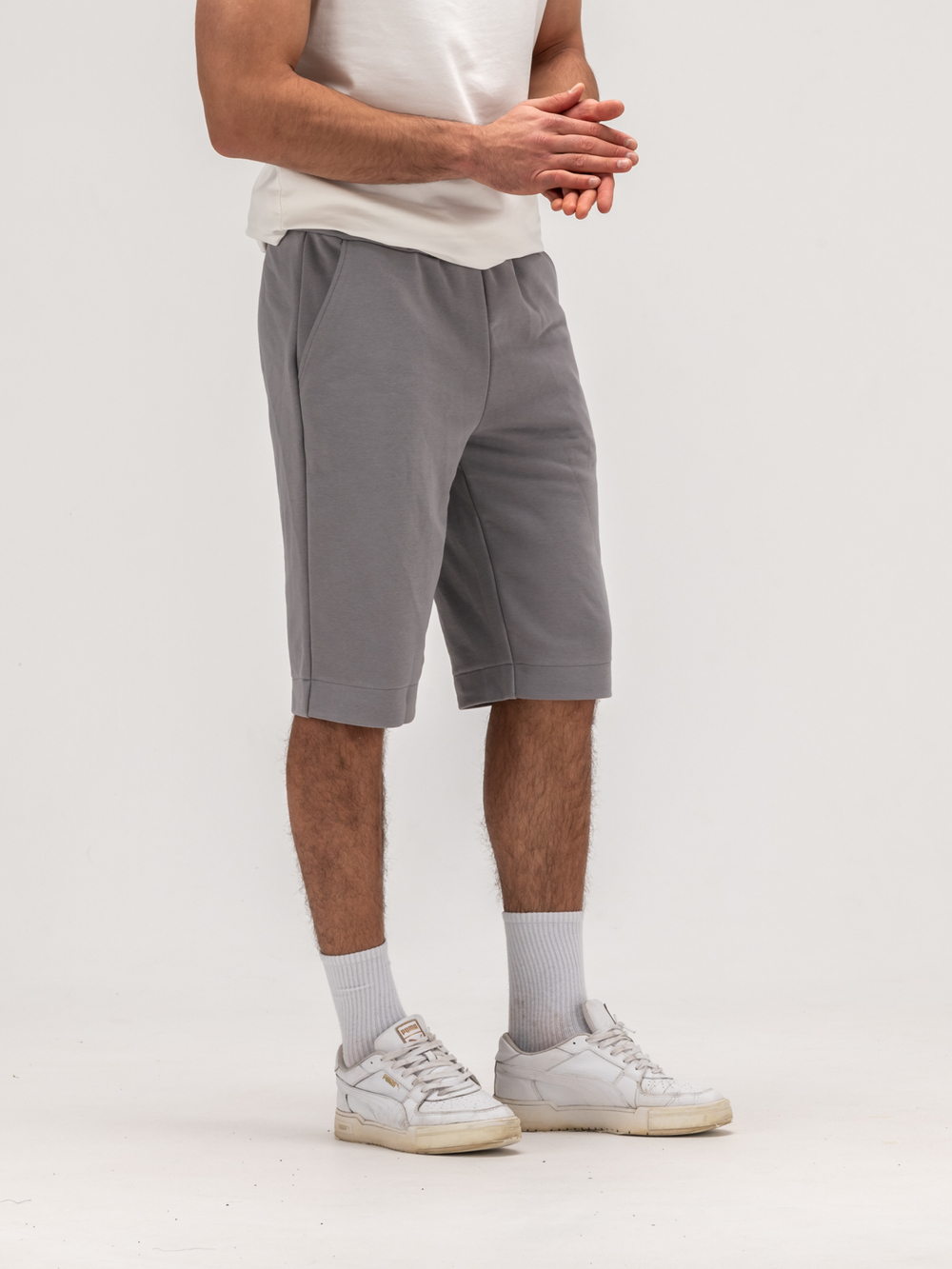Шорты мужские трикотажные. Грей