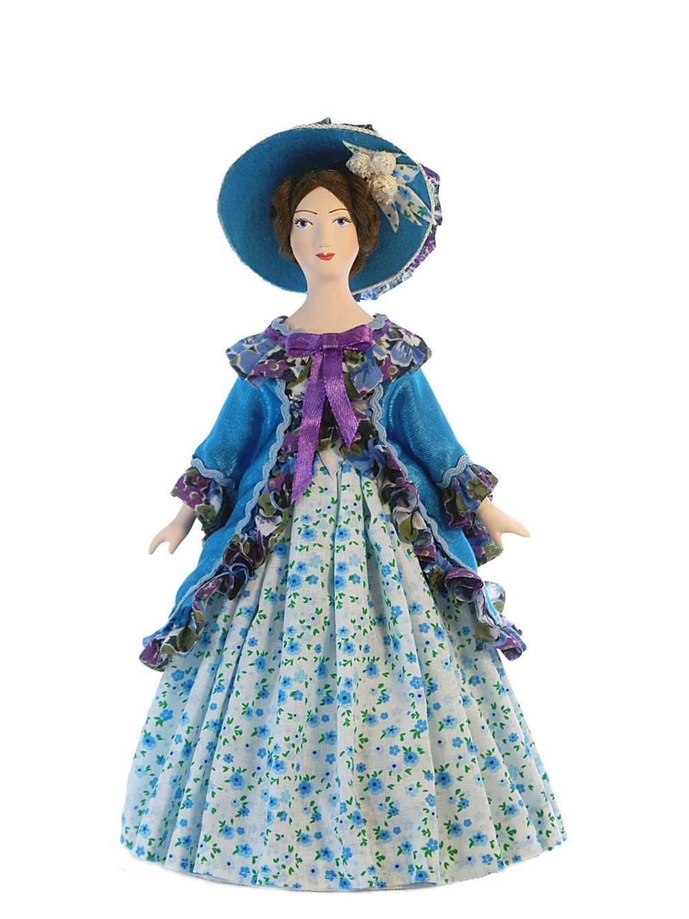 Кукла коллекционная Дама в светском костюме.