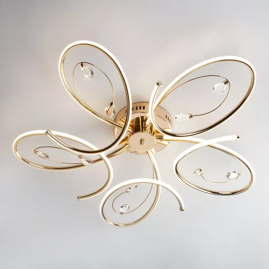 Светодиодный потолочный светильник Eurosvet EV_84415 золото