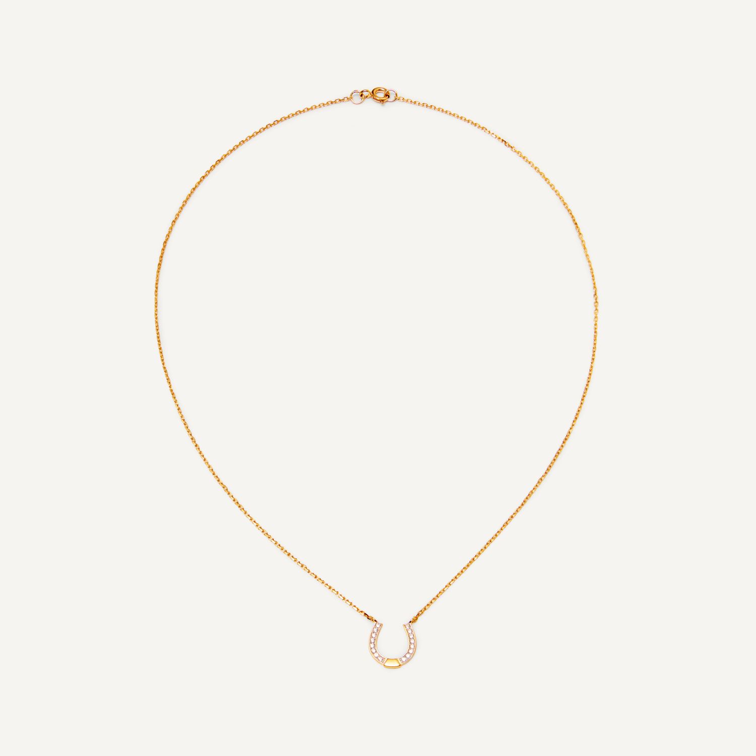 Колье Blessed Horseshoe Necklace – Gold