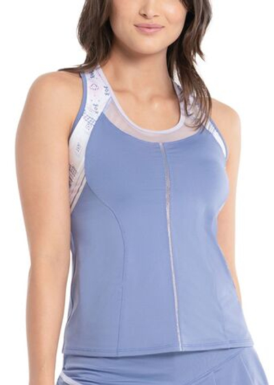 Топ теннисный Lucky in Love All About Ikat Tank - Blue