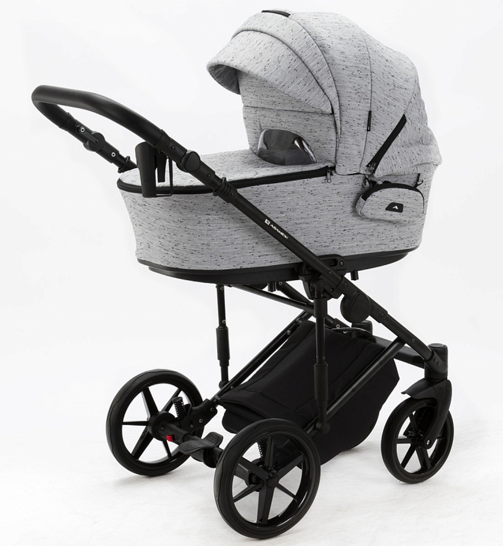 Детская коляска Adamex Zico 2 в 1 Z-TK03B СВ.СЕРАЯ КРУПНАЯ БЕРЕЗКА