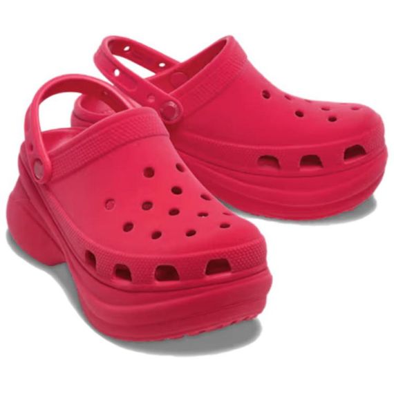 Crocs Bae Clog Velvet 'Rose Red'