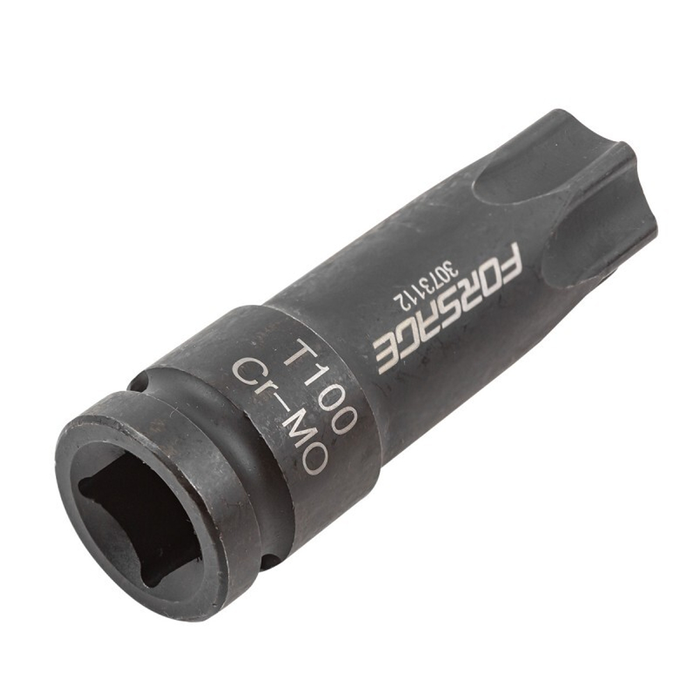 Головка -бита 1/2" TORX ударная Т100Н на пластиковом держателе ROCKFORCE RF-3073112