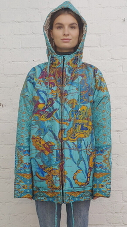 Куртка "Небесный атлас", по мотивам знаменитого трактата Андреаса Целлариуса "Гармония Макрокосмоса" (Harmonia Macrocosmica)