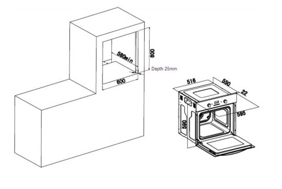 Электрический духовой шкаф Weissgauff EOM 18 X