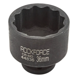 Головка ударная 36мм 12гр. 1/2'' RockForce##Rock FORCE RF-44836