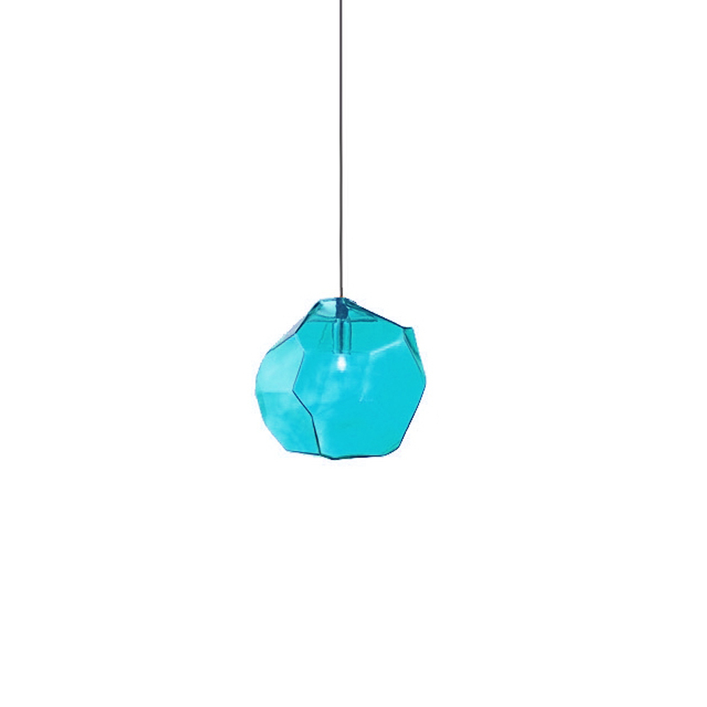 Pendant design lamp Ice Cube by Lasvit (Blue)
