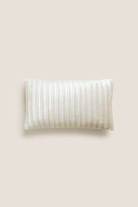 ZARA HOME ЧЕХОЛ ДЛЯ ДЕКОРАТИВНОЙ ПОДУШКИ, СЕРЕБРИСТЫЙ