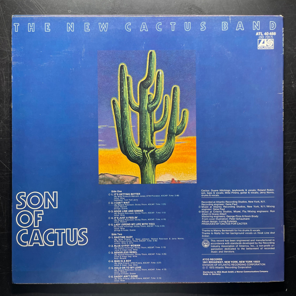 The New Cactus Band ‎– Son Of Cactus (Германия 1973г.)