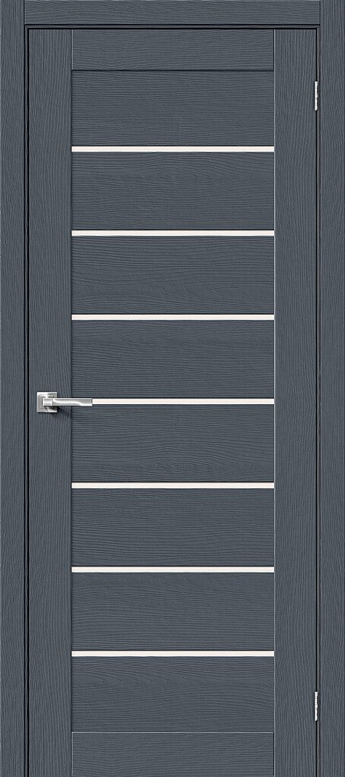 Дверь Браво-22 / Цвет Stormy Wood / Стекло Magic Fog / Двери Браво