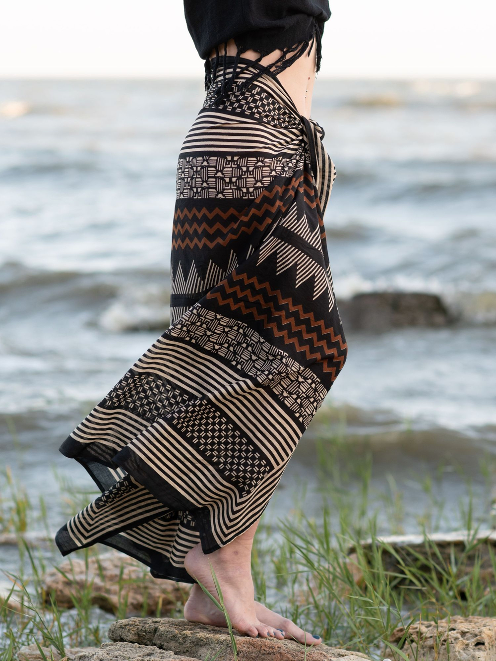 Легкий шарф-платок