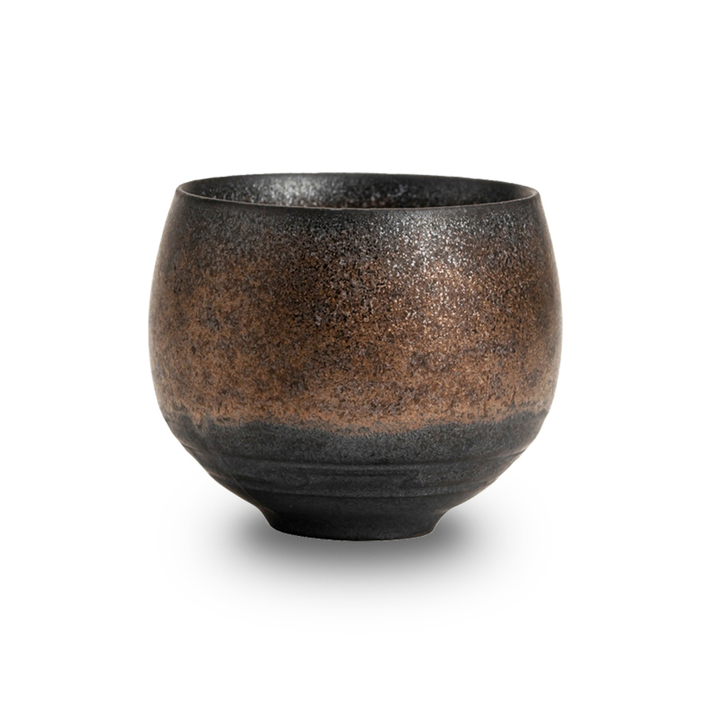 265005b Пиала ЦЗИНДАО "Позолоченная" в старинном стиле, 80 мл, глина