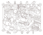 [Vol.6] A friendly squirrel and the residents of the antique town by Mona.