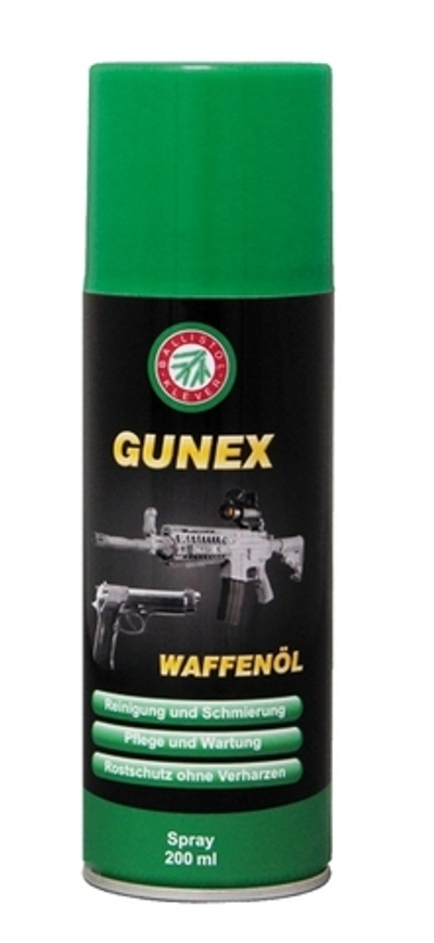 Масло оружейное Ballistol Gunex spray, 200 мл.