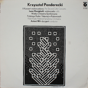 Krzysztof Penderecki / II Koncert Wiolonczelowy - The Second Cello Concerto (LP)