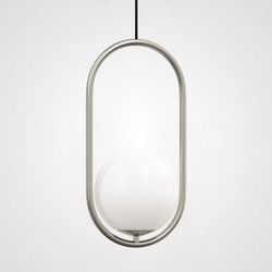 Подвесной светильник Matthew McCormick hoop 40 Silver MILA Pendant