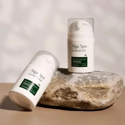 Крем-уход Alga Spa для лица ночной Совершенствуй «Night face cream care IMPROVE», 50 мл