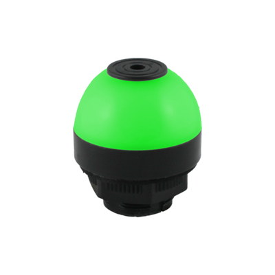 Светосигнальный маячок INNOCONT SL82B-50-024-RYG d=50мм, L=58мм, три цвета (постоянное свечение): красный, желтый, зеленый, 24VDC, IP50, зуммер, кабель 1м