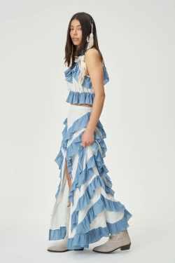 Юбка Джипси голубая