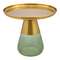Журнальный столик Dahl Ø60 см, латунь/зеленый
