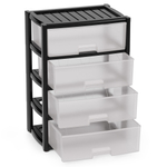 Комод 4-х секционный "Колорит" широкий (черный)