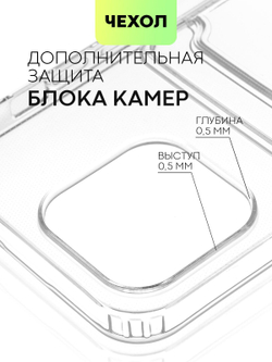 Чехол BROSCORP для Apple iPhone 15 Pro Max (арт.IP15PROMAX-TPU-POCKET )