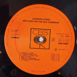 Винтажная виниловая пластинка LP Leonard Cohen New Skin For The Old Ceremony (Holland 1974)