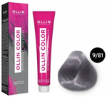 OLLIN COLOR 9/81 блондин жемчужно-пепельный 60мл Перманентная крем-краска для волос