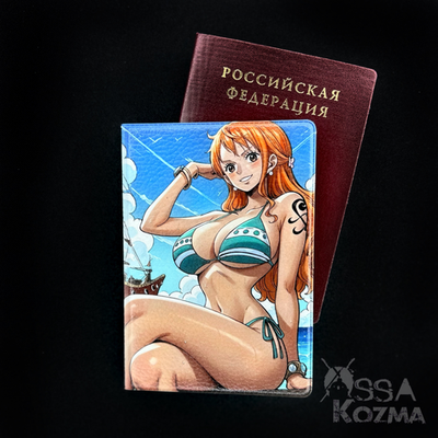 Обложка на паспорт с Нами из «Ван Пис»