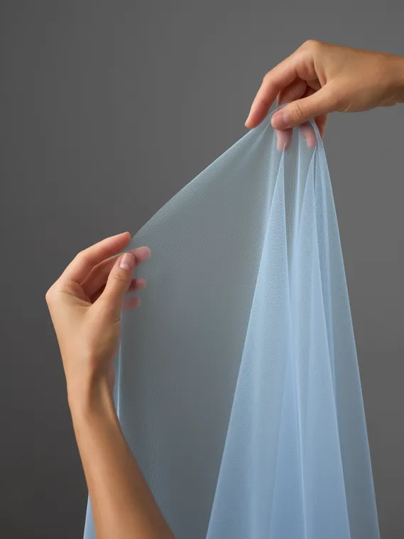 Бюстовая неэластичная сетка Lauma оптом, арт.480, голубой 3090