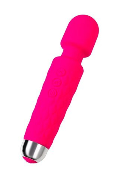 Розовый жезловый вибратор Peony - 20,5 см. (Цвет: розовый)