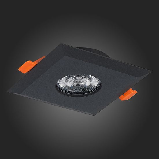 ST204.408.01 Св-к встр. Черный GU10 1*50W  L94xW94xH25 220V Без ламп Встраиваемые светильники