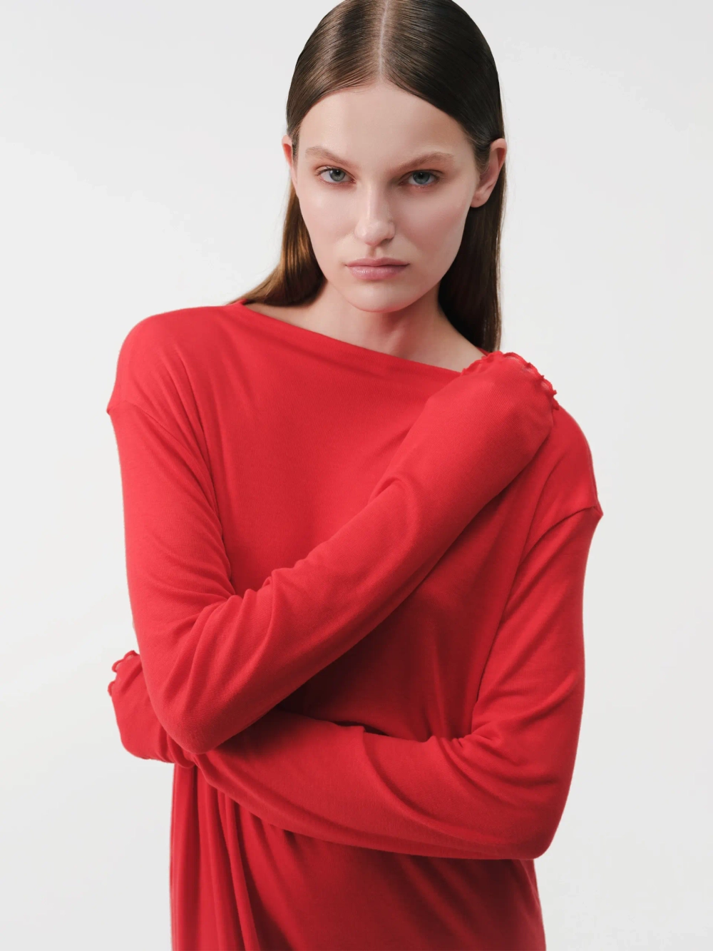 Платье миди из кашемира OLA OLA