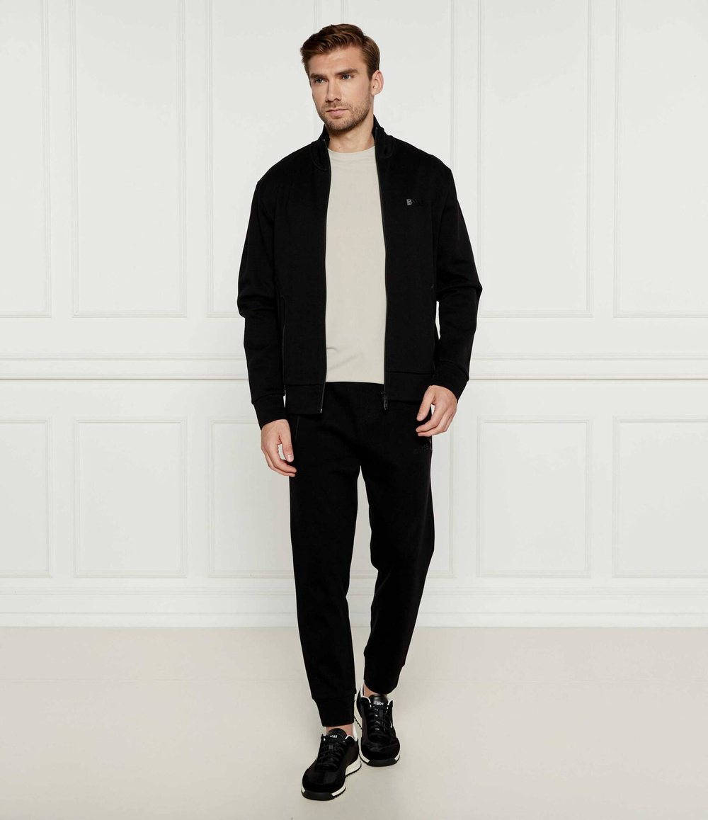 Кожаные кроссовки BOSS BLACK - черный(50517276)