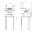 Корпус для картриджного фильтра Джилекс 1 М 10″