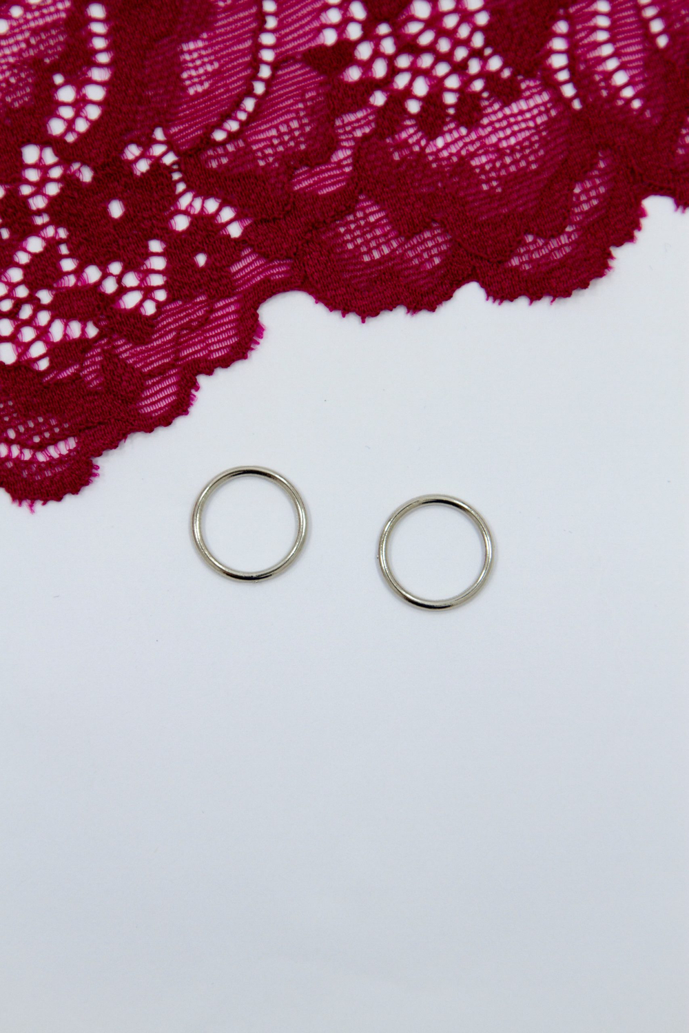 Кольцо, регулятор, крючок для бюстгальтера серебро 0,6-2 см