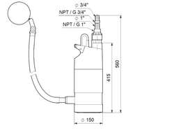 Колодезный насос Grundfos SB 3-45 AW