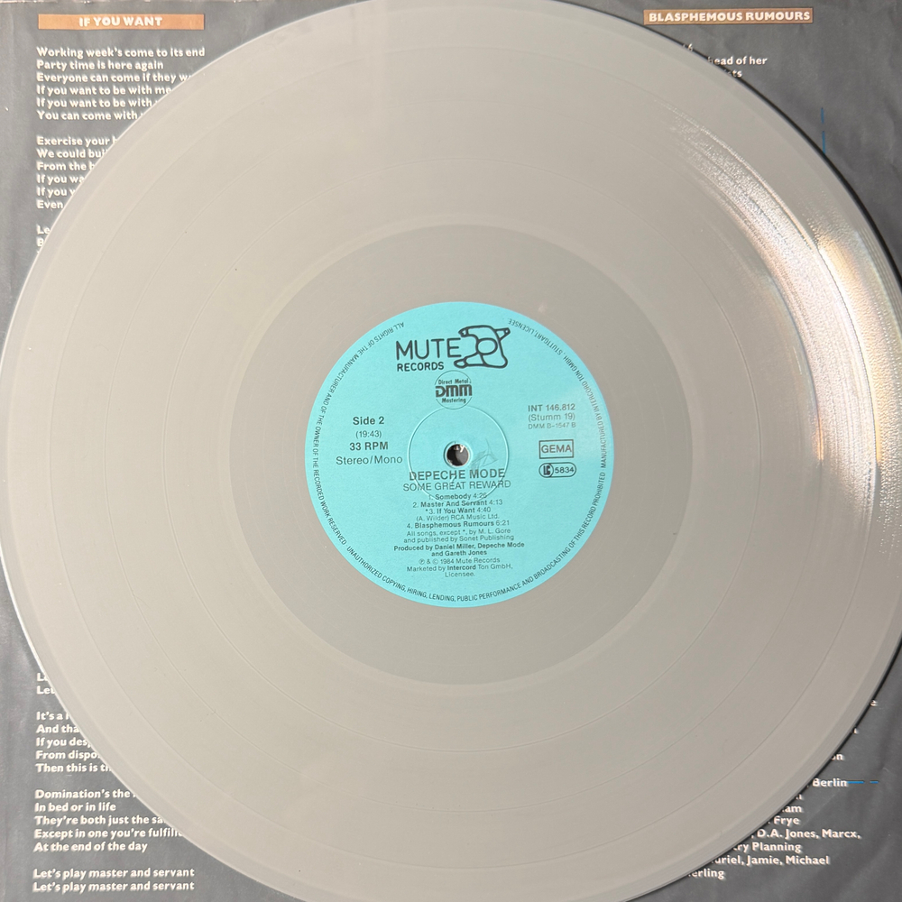 Depeche Mode – Some Great Reward (Германия 1984г.) Grey Т