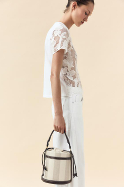 ZARA ХОЛЩОВАЯ ПАНАМА В ПОЛОСКУ, СВЕТЛО-БЕЖЕВЫЙ