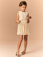 Топ и юбка в комплекте для девочки Next E87-250, Светло-бежевый