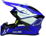Шлем кроссовый MOTAX 127 G23 S (49-50) матовый-синий-белый