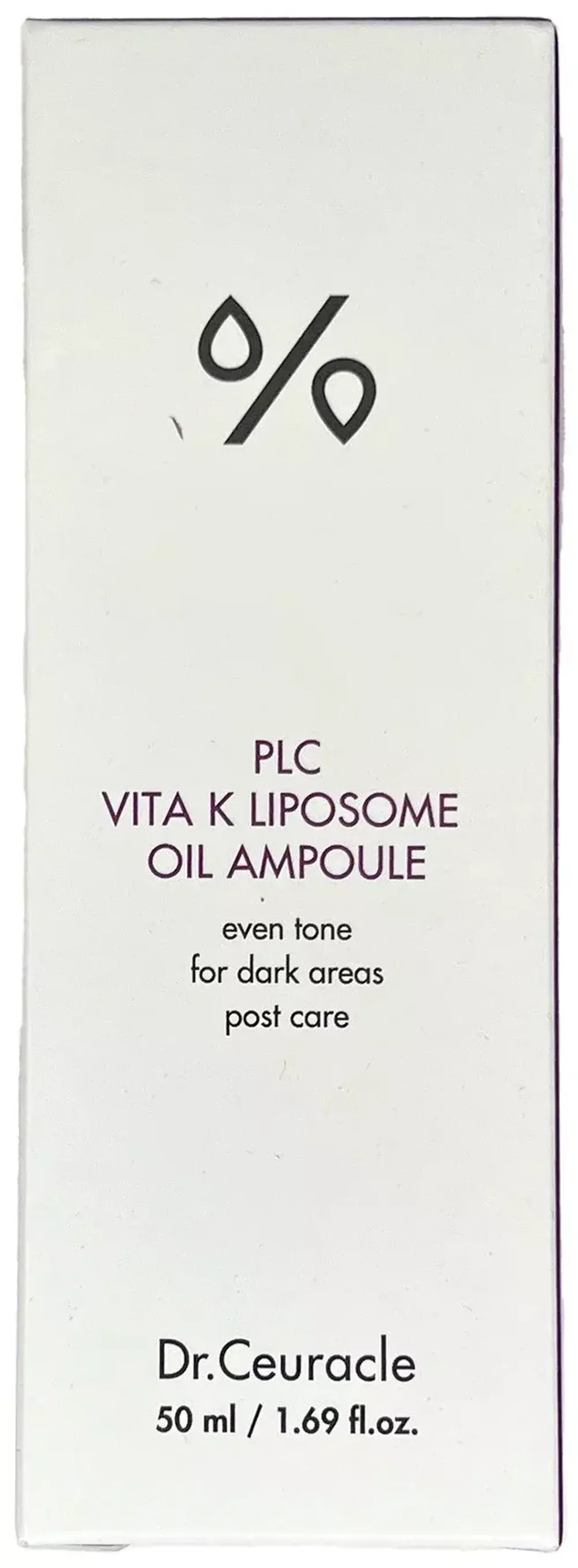 DR.CEURACLE Двухфазная липосомальная сыворотка для лица с витамином К PLC Vita K Liposome oil ampoule 50 мл.